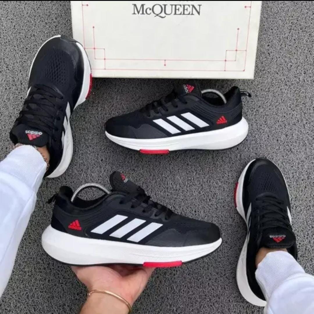 Adidas bounce✨ Negro Taco Rojo Mt
